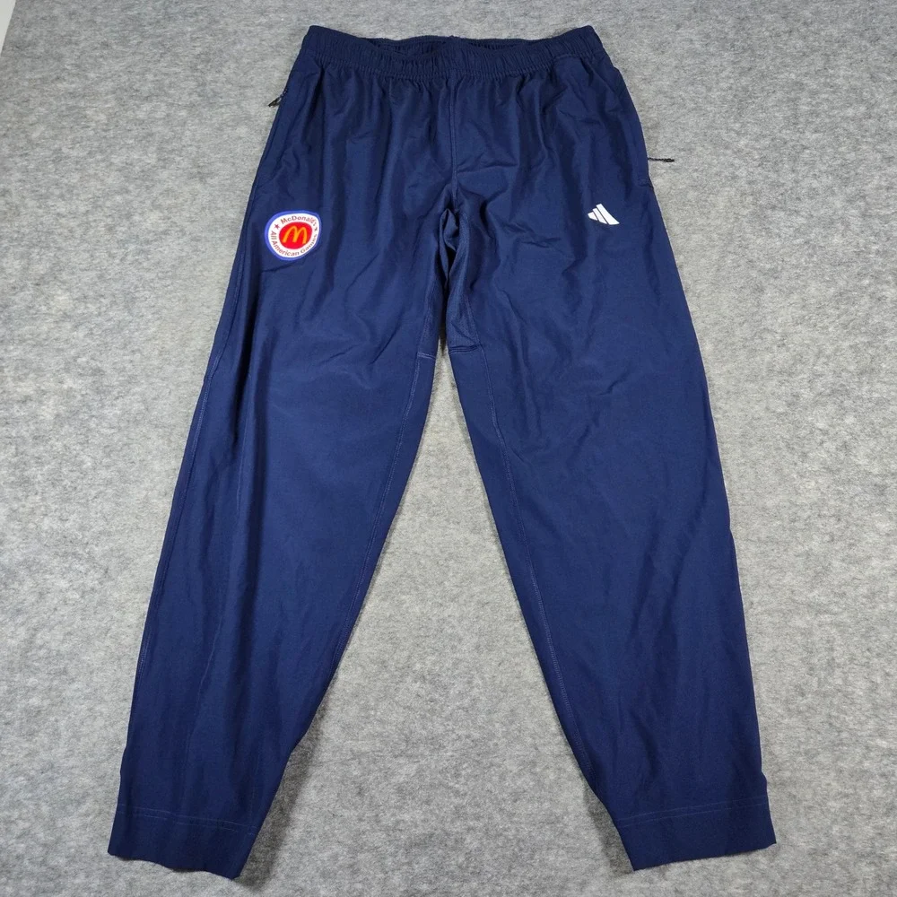 Adidas Mens Navy McDonald's All American Games Aeroready Track Pants L